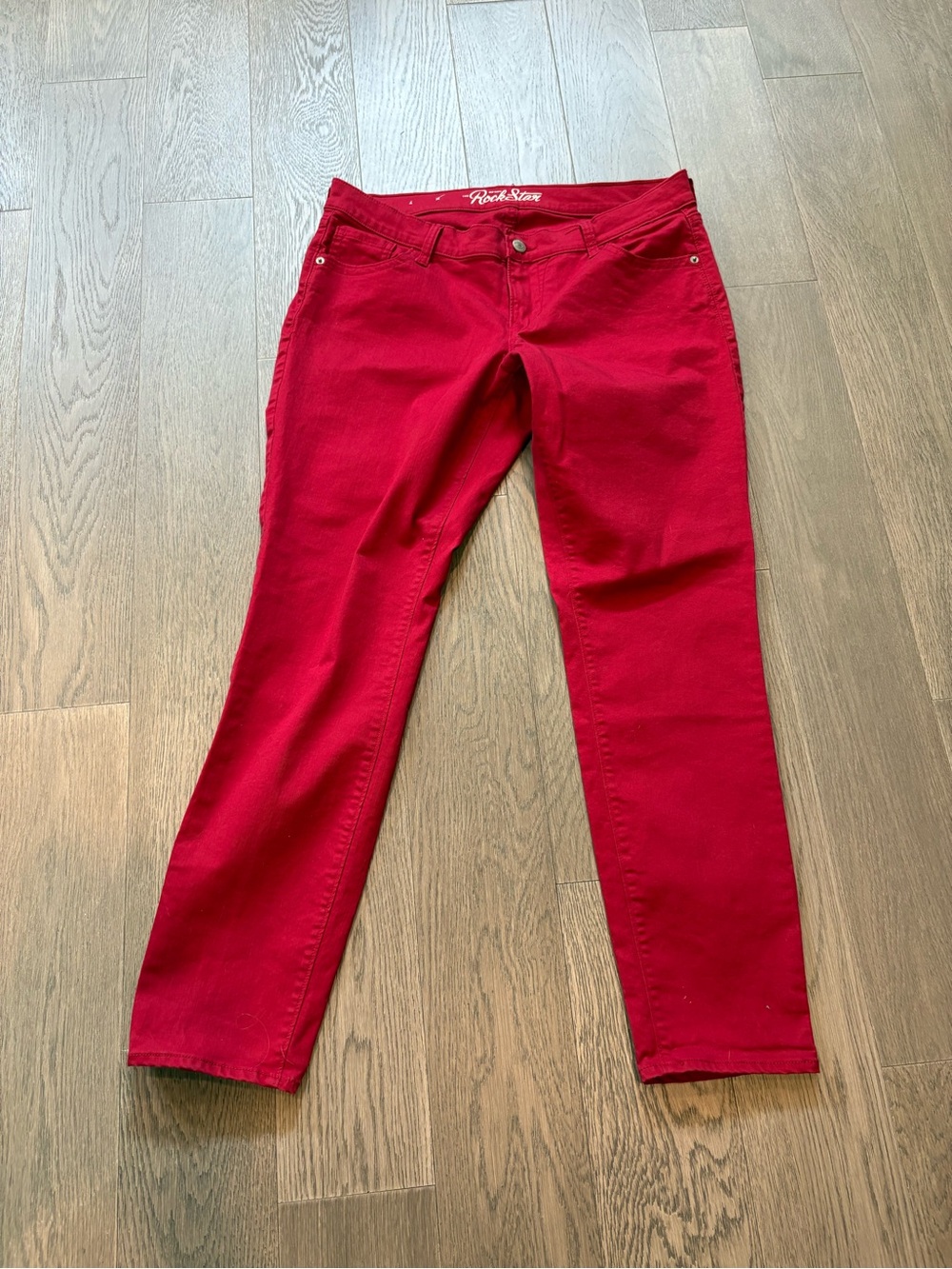 Old Navy Red Straight-Leg Women's Jeans